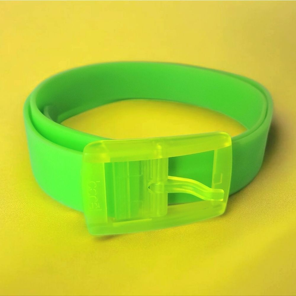 Borēl Neon Green Adjustable Silicone Belt